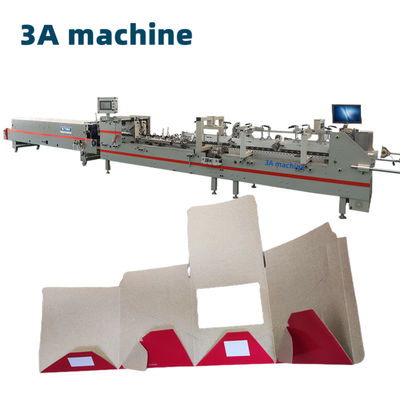 350 mm Max. Largeur utilisable Mini Box Folder machine à coller avec verrouillage en bas et colle latérale