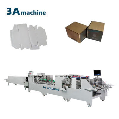 Machine à coller automatique à verrouillage de fond pliant pour 2-3 couches de papier ondulé