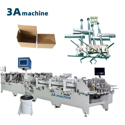 CQT900YG-2 machine à coller à la boîte semi-automatique à verrouillage de fond pré-pliée pour le matériel des machines