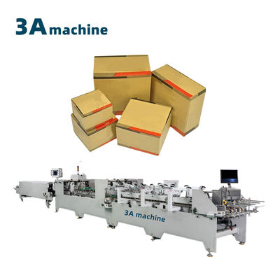 3700 kg Capacité Double-verrouillage du fond du papier collant de colle machine pour boîte ondulée