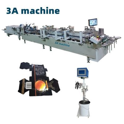 10KW papier d'alimentation automatique CQT-1100 Gluer de type de dossier amélioré pour boîte à thé automatique