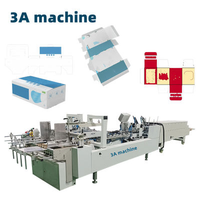 CQT 800 Boîte en carton/ligne droite ondulée Machine à coller les dossiers en carton automatique