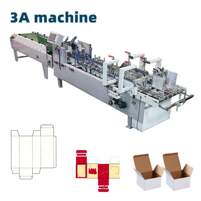 Machine de pliage et de collage de boîtes de colle latérales hautement automatisées CQT-650 pour une production rapide