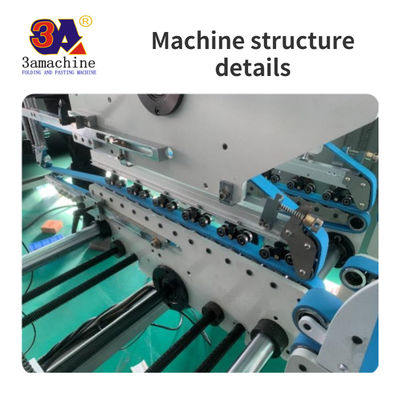 Machine à coller les dossiers en carton entièrement automatique avec inspection vidéo en sortie