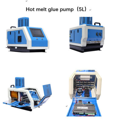 Pompes 10L 3A10L-4 Système de distribution d'adhésif à fusion chaude pour machine à coller de 95 kg et 4 canons