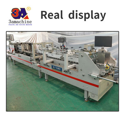 Machine de collage de carton 3A contrôlée par PLC pour la production automatique de boîtes