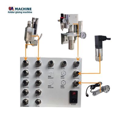 220v pistolet à colle froide pour machine à colleuse automatique utilisée dans la fabrication de cartons ondulés