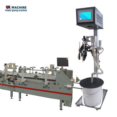6 Chaîne 4 Pistolets à colle froide Machine de fabrication de boîtes de parfum avec configurations optionnelles