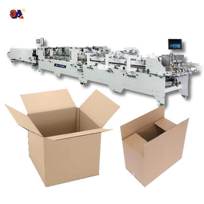 PLC contrôlé CQT1300 Collageur automatique à vitesse rapide pour boîtes ondulées et cartons