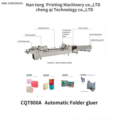 CQT/800A Machine automatique de fabrication de boîtes de collage à dossiers 1600 KG Grade automatique automatique