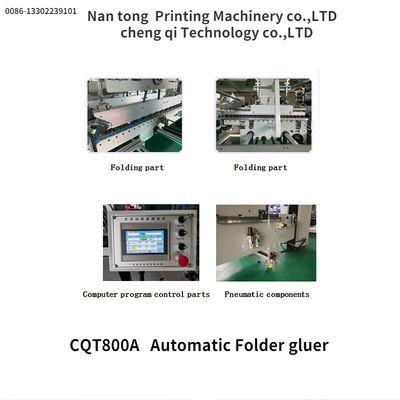 CQT/800A Machine automatique de fabrication de boîtes de collage à dossiers 1600 KG Grade automatique automatique