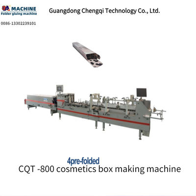 Améliorez votre processus d'emballage avec la machine de fabrication de boîtes de cosmétiques pré-pliées CQT-800