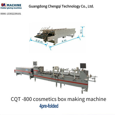 Améliorez votre processus d'emballage avec la machine de fabrication de boîtes de cosmétiques pré-pliées CQT-800