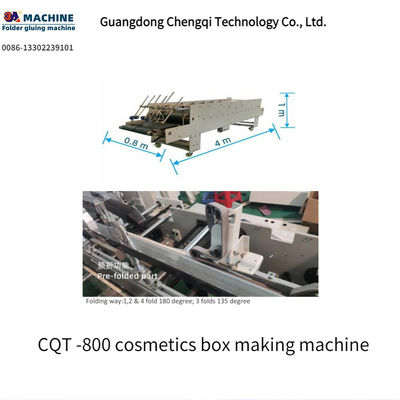 Améliorez votre processus d'emballage avec la machine de fabrication de boîtes de cosmétiques pré-pliées CQT-800