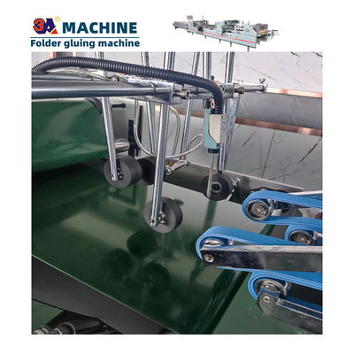 Machine à coller boîtes à entraînement électrique Roue pour boîtes de pressage dossier de colleur ceinture pliante