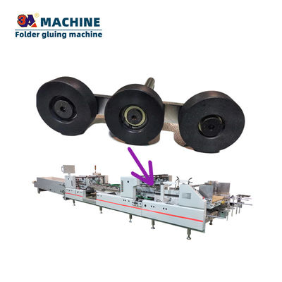 Machine à coller automatique de qualité automatique pour le pliage et le collage de pièces de rechange de boîtes