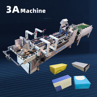 La machine à plier les petites boîtes, le dossier, les pièces adhésives 3ACQ 580D, département de production inclus