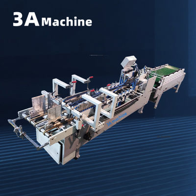 3A PLC Auto Lock Bottom Folder Machine collée pour la fabrication de dossiers de présentation