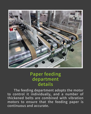 Machine de collage de papier à la boîte adaptée avec rétroaction vidéo sur l'avancement de la production