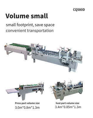 250m/min Vitesse 3ACQ*580 Edg Collage de la cartouche de colle de la machine de fabrication de boîtes de papier