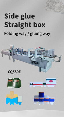 Mini-machine à collage de dossiers contrôlée par PLC pour les solutions de pliage et de collage de petites boîtes