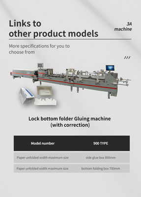 Mini-machine à collage de dossiers contrôlée par PLC pour les solutions de pliage et de collage de petites boîtes