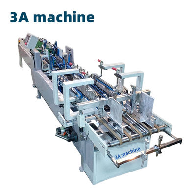 Machine à carton pliant 6*1*1.35M Boîte en papier Fabrication de Mahine avec machine à colle