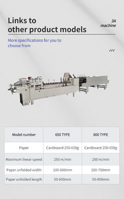 Machine à coller les enveloppes à grande vitesse avec une vitesse de travail de 230 m/min et une large gamme de tailles de papier