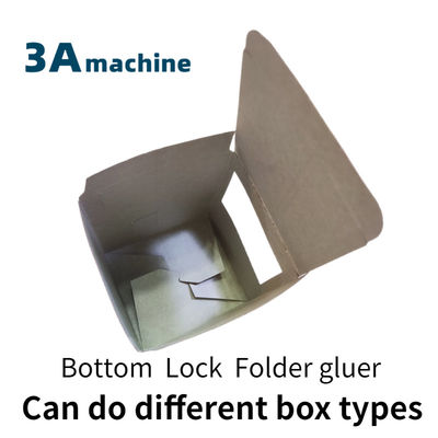 350 mm Max. Largeur utilisable Mini Box Folder machine à coller avec verrouillage en bas et colle latérale