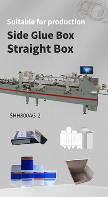 SHH 800AG-2 machine à coller des boîtes pliantes à verrouillage de fond automatique pour boîtes de papier adaptées