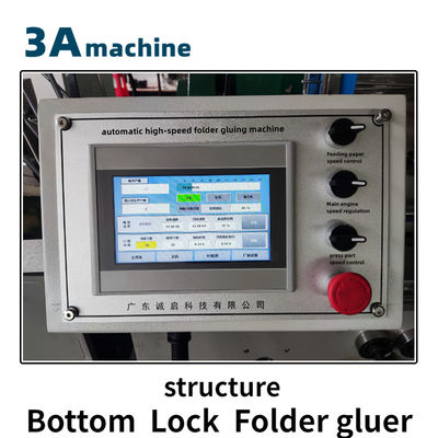 380V SHH 800AG-2 machine à coller automatique à verrouillage de fond en carton ondulé