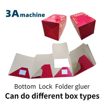 800 mm Taille maximale, boîtier automatique de verrouillage et machine à coller pour carton 250g-650g