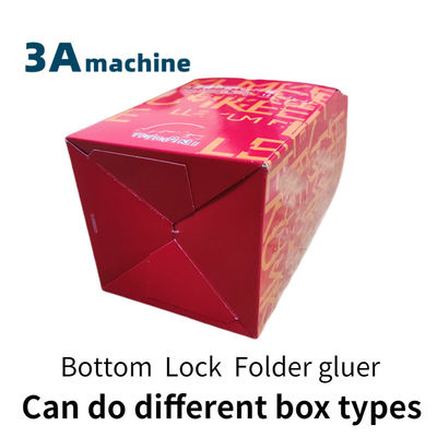 800 mm Taille maximale, boîtier automatique de verrouillage et machine à coller pour carton 250g-650g