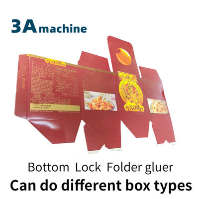 SHH 800AG-2 Fermeture automatique du fond Flexo Gluer de dossier Parfait pour les boîtes pliantes du fond