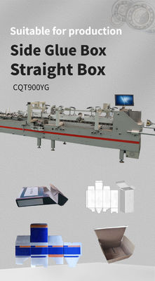 CQT-900YG-2 Fermeture de fond pré-pliée à double pièce machine à coller les dossiers en carton ondulé automatique
