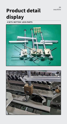 CQT-900YG-2 Fermeture de fond pré-pliée à double pièce machine à coller les dossiers en carton ondulé automatique