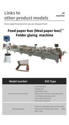 La machine à coller le carton 250g-650g dans les imprimeries
