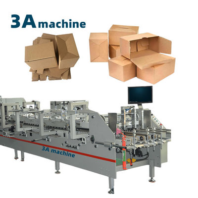 Machines de collage à verrouillage de fond pré-pliées pour la fabrication de boîtes professionnelles