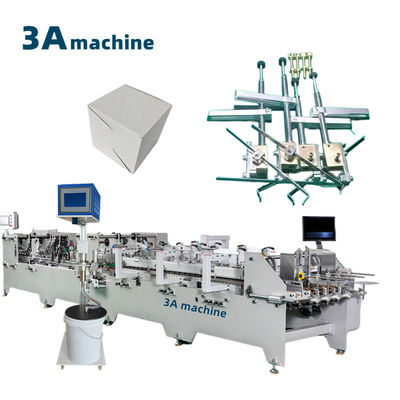 PLC contrôlé CQT 900YG-2 Pré-plié Gluer de dossier de verrouillage du bas pour le papier Zhantian