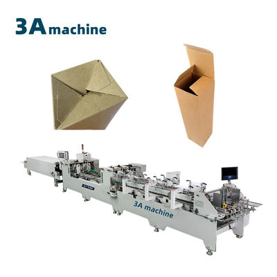 Machine à pistolet à colle à double verrouillage de fond en carton et en carton ondulé avec alignement d'alimentation