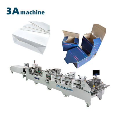 Machine à coller à double verrouillage en carton ondulé avec distribution automatique de colle