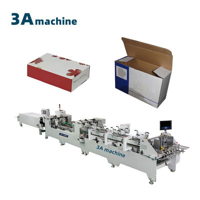 Machine à coller à double verrouillage du fond du dossier pour le papier 2 3 couches