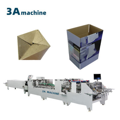 Machine à coller à la boîte ondulée pour le dossier automatique à double verrouillage et la machine à coller