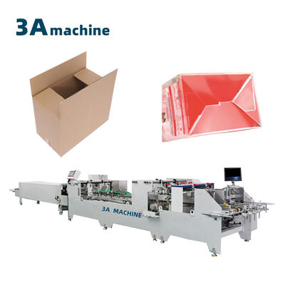 Matériau de papier 1 Carton 250g-650g Machine à coller à double verrouillage pour boîte ondulée
