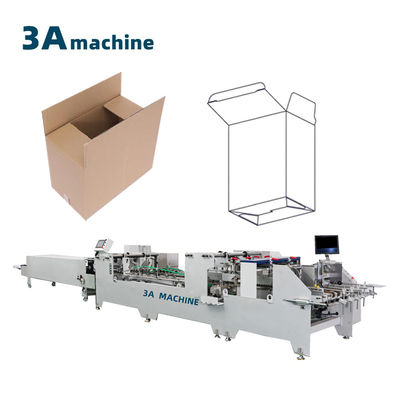 Machine à coller à double verrouillage pour carton et cartons ondulés Poids 3500 kg
