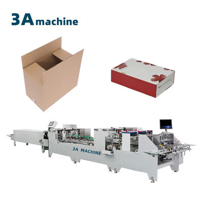 Machine à coller automatique à double verrouillage pour 46 boîtes de coin Taille maximale 98 cm