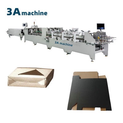 Machine de collage de dossiers contrôlée par PLC 1300JGKW pour boîtes ondulées et cartonnées