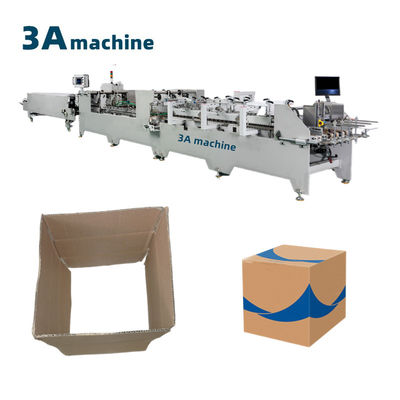 Machine à coller les dossiers de boîtes ondulées 1300JGKW à double verrouillage Fonction de colle inférieure et latérale