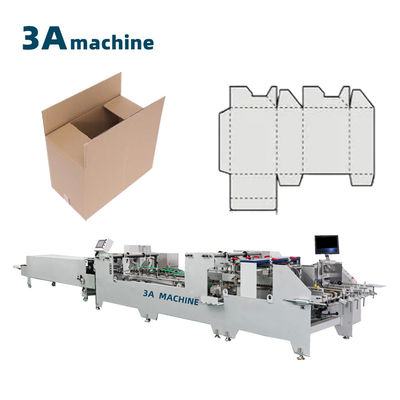 1300JGKW Gluer de carton avec entraînement électrique et fonction double verrouillage du fond