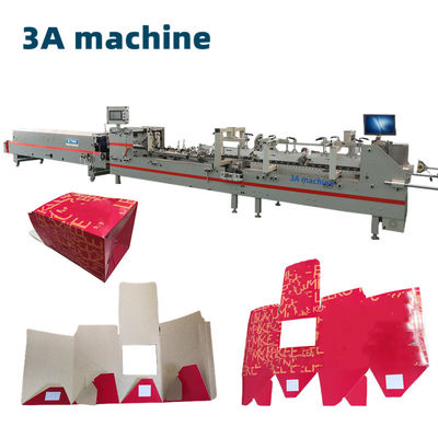 800 mm largeur de boîte dépliée machine automatique de collage de dossier de boîte avec colle latérale SHH800AG-2